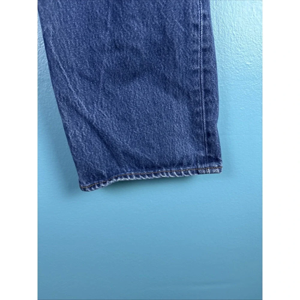 Levis 501 Jeans Mens 36x32 Blue Button Fly Denim Pants Faded Workwear Original
